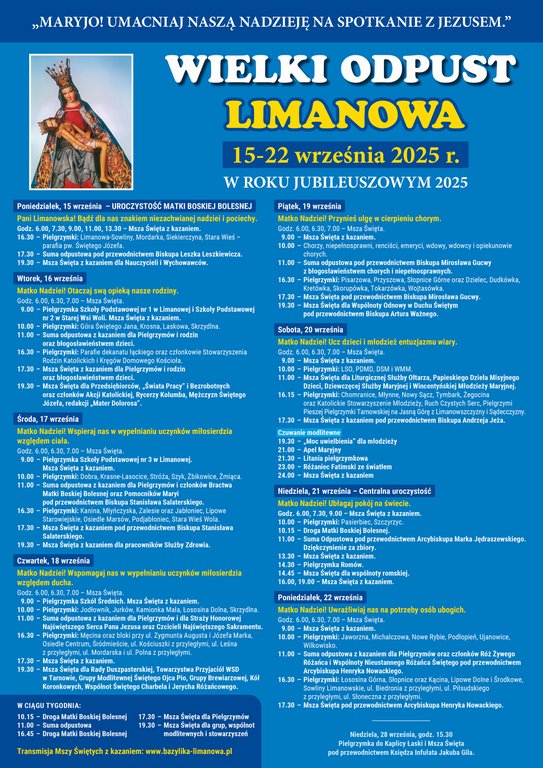 Szczyrzyc-Wielki Odpust w Limanowej